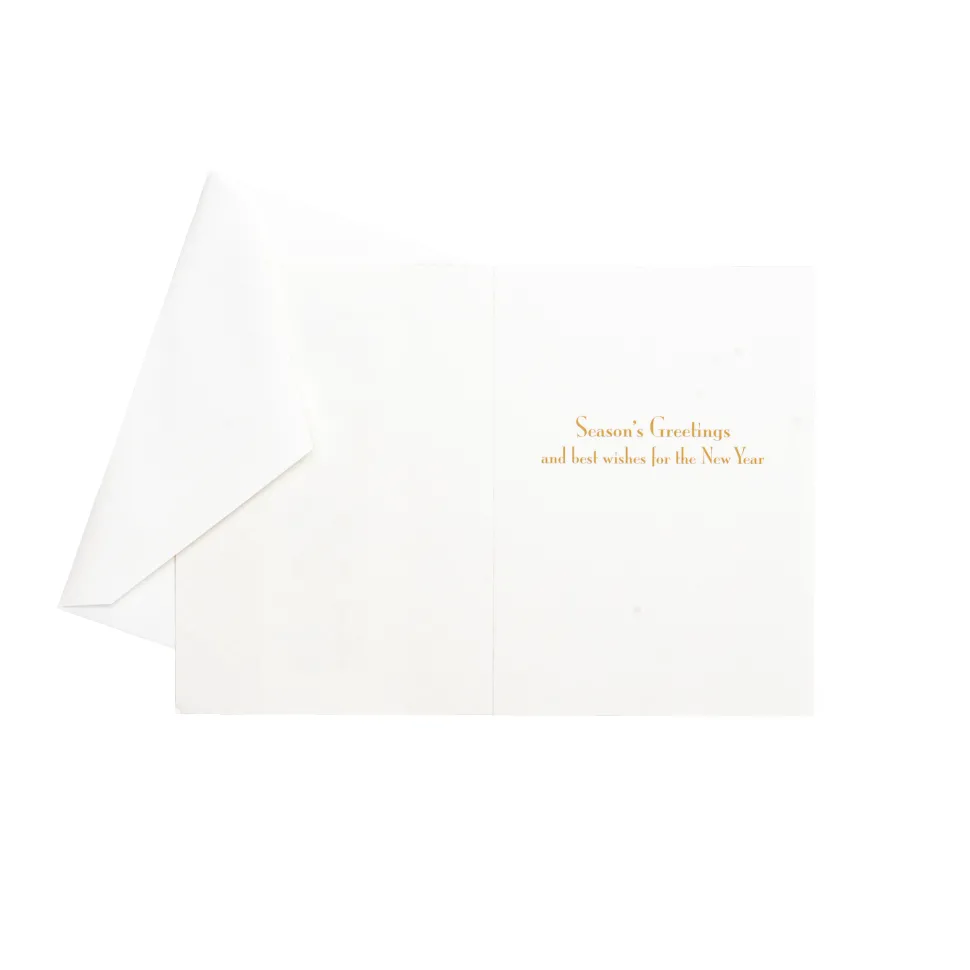 Botanical Noel And Fretwork Small Boxed Christmas Cards - includes 15 cards & envelopes