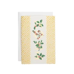 Botanical Noel And Fretwork Small Boxed Christmas Cards - includes 15 cards & envelopes