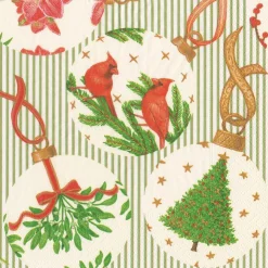 Botanical Ornaments Paper Dinner Napkins - 20 Per Package