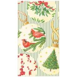 Botanical Ornaments Paper Guest Towel Napkins - 15 Per Package