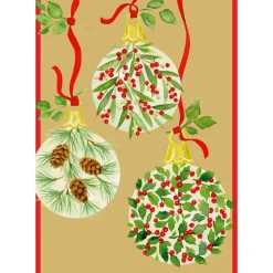 Botanical Ornaments Small Boxed Christmas Cards - includes 15 cards & envelopes