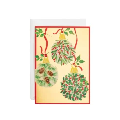 Botanical Ornaments Small Boxed Christmas Cards - includes 15 cards & envelopes
