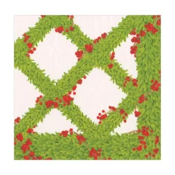 Boxwood Trellis Paper Luncheon Napkins - 20 Per Package