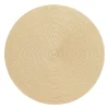 Braided Round Placemat in Cream & Dust - 1 Each