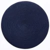 Braided Round Placemat in Navy - 1 Each