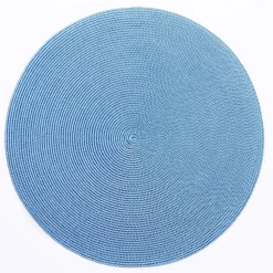 Braided Round Placemat in Denim - 1 Each