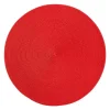 Braided Round Placemat in Holiday Red - 1 Each