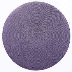 Braided Round Placemat in Prune - 1 Each