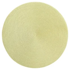 Braided Round Placemat in Moss & Canary - 1 Each