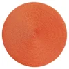 Braided Round Placemat in Terracotta - 1 Each