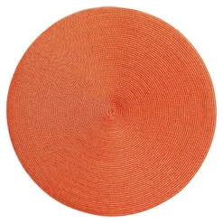 Braided Round Placemat in Terracotta - 1 Each