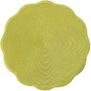 Braided Scallop Edge Round Placemat in Avocado - 1 Each