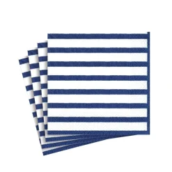 Bretagne Paper Cocktail Napkins in Blue - 20 Per Package