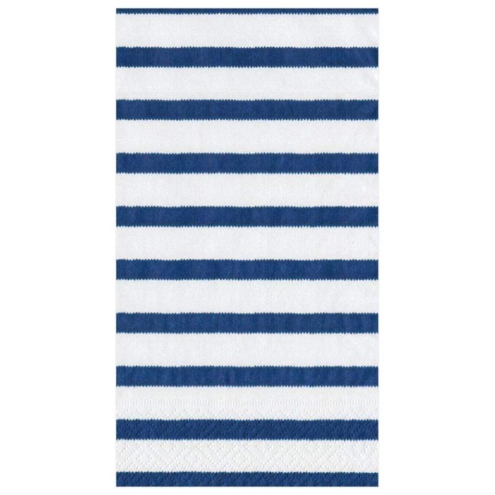 Bretagne Paper Guest Towel Napkins in Blue - 15 Per Package