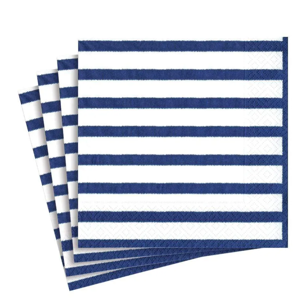 Bretagne Paper Luncheon Napkins in Blue - 20 Per Package