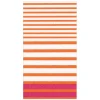 Breton Stripe Guest Towel Napkins in Coral & Fuchsia - 15 Per Package