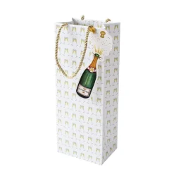Bubbly Wine & Bottle Gift Bag - 1 Each