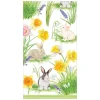 Bunnies and Daffodils Paper Guest Towel Napkins - 15 Per Package