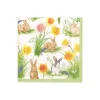 Bunnies and Daffodils Paper Cocktail Napkins - 20 Per Package