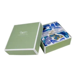 Butterflies Boxed Cocktail Napkins in Blue - 40 Per Box