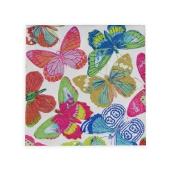 Butterflies Bright Paper Cocktail Napkins - 20 Per Package