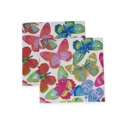 Butterflies Bright Paper Cocktail Napkins - 20 Per Package