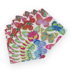 Butterflies Bright Paper Cocktail Napkins - 20 Per Package
