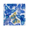 Butterflies Paper Cocktail Napkins in Blue - 20 per Package
