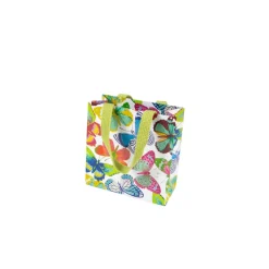 Butterflies Small Square Gift Bags - 1 Each