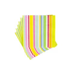 Cabana Stripe Bright Cocktail Napkins - 20 Per Package