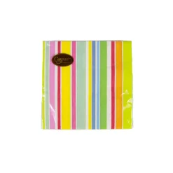 Cabana Stripe Bright Cocktail Napkins - 20 Per Package