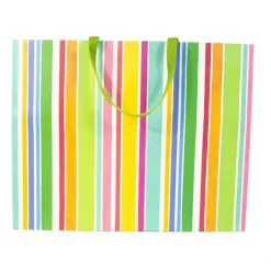 Cabana Stripe Bright Gift Bags - 1 Jumbo Gift Bag