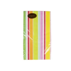 Cabana Stripe Bright Guest Towel Napkins - 15 Per Package