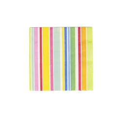 Cabana Stripe Bright Luncheon Napkins - 20 Per Package