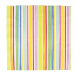 Cabana Stripe Bright Luncheon Napkins - 20 Per Package