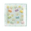 Cake Frosting Paper Salad & Dessert Plates - includes 8 Paper Salad & Dessert Plates