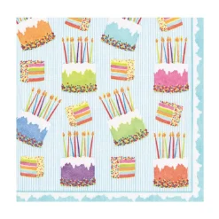Cake Frosting-Paper Linen Luncheon Napkins - includes 15 Luncheon Napkins