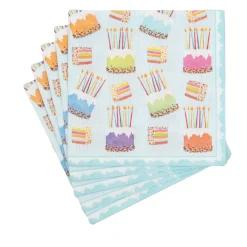 Cake Frosting-Paper Linen Luncheon Napkins - includes 15 Luncheon Napkins