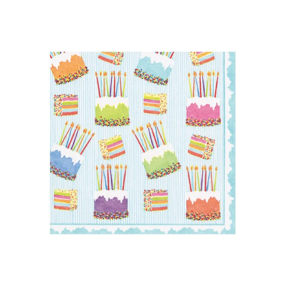 Cake Frosting-Paper Linen Cocktail Napkins - includes 12 Cocktail Napkins