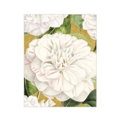 Camellia Garden Gift Enclosure Cards in Gold - 4 Mini Cards & 4 Envelopes