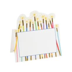 Candles Place Cards Die Cut Package 8 In