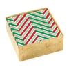 Candy Cane Stripes Paper Cocktail Napkins - 40 Per Box
