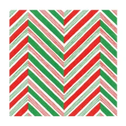 Candy Cane Stripes Paper Luncheon Napkins - 20 Per Package