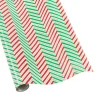 Candy Cane Stripes White Gift Wrapping Paper - 30" x 8' Roll