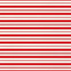 Candy Stripe Red & White Roll Wrap - includes 1 Roll