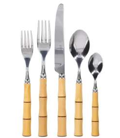 Capdeco Byblos Natural Bamboo 5-Piece Flatware Set