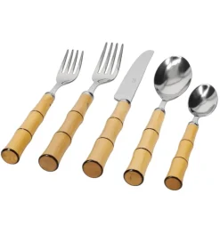 Capdeco Byblos Natural Bamboo 5-Piece Flatware Set
