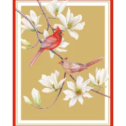 Cardinals And Magnolia Classic Boxed Christmas Cards - includes 15 cards & envelopes