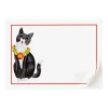Caroling Cat Self-Adhesive Labels - 12 Per Package
