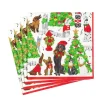 Caroling Pets Paper Luncheon Napkins - 20 Per Package